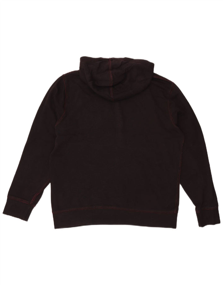 Suéter com capuz gráfico masculino Levi's grande algodão preto