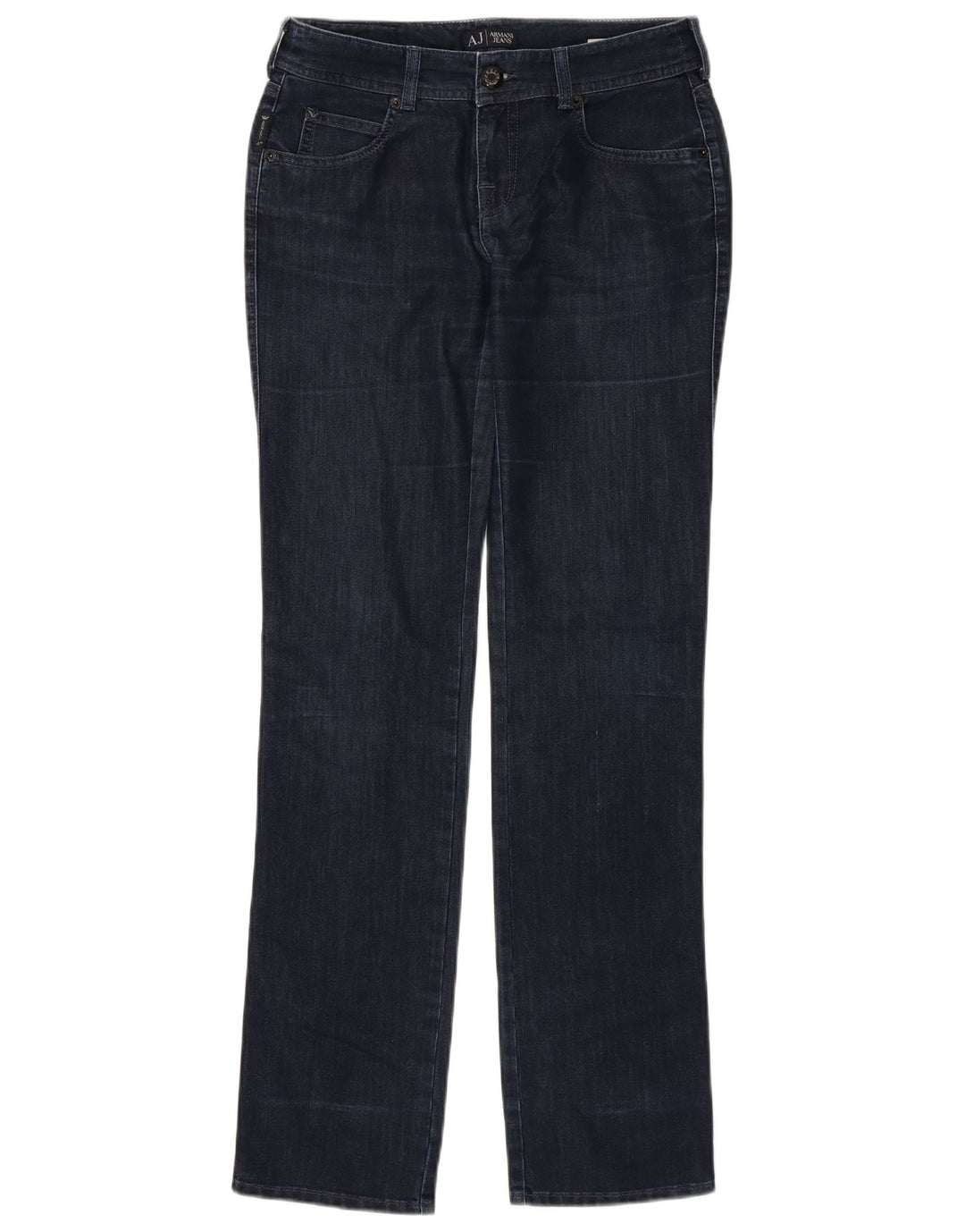 ARMANI Jeans retos femininos W28 L34 algodão azul
