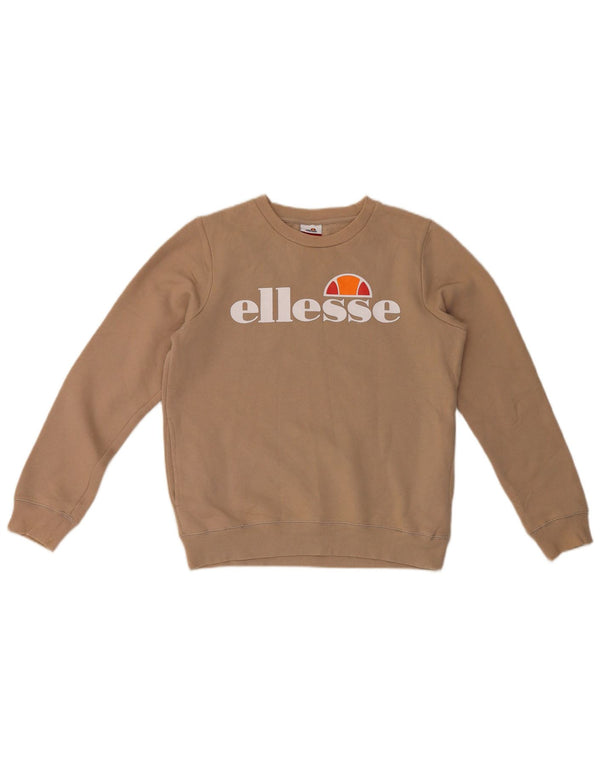 Suéter gráfico Ellesse Boys 13-14 anos algodão marrom