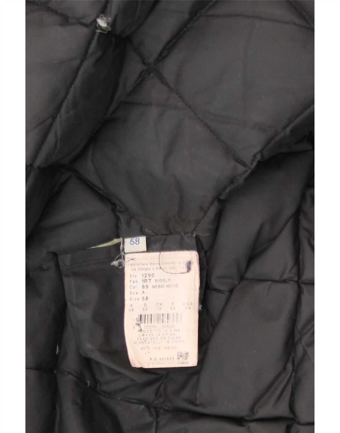 Casaco acolchoado com capuz masculino Colmar IT 58 XL poliéster preto