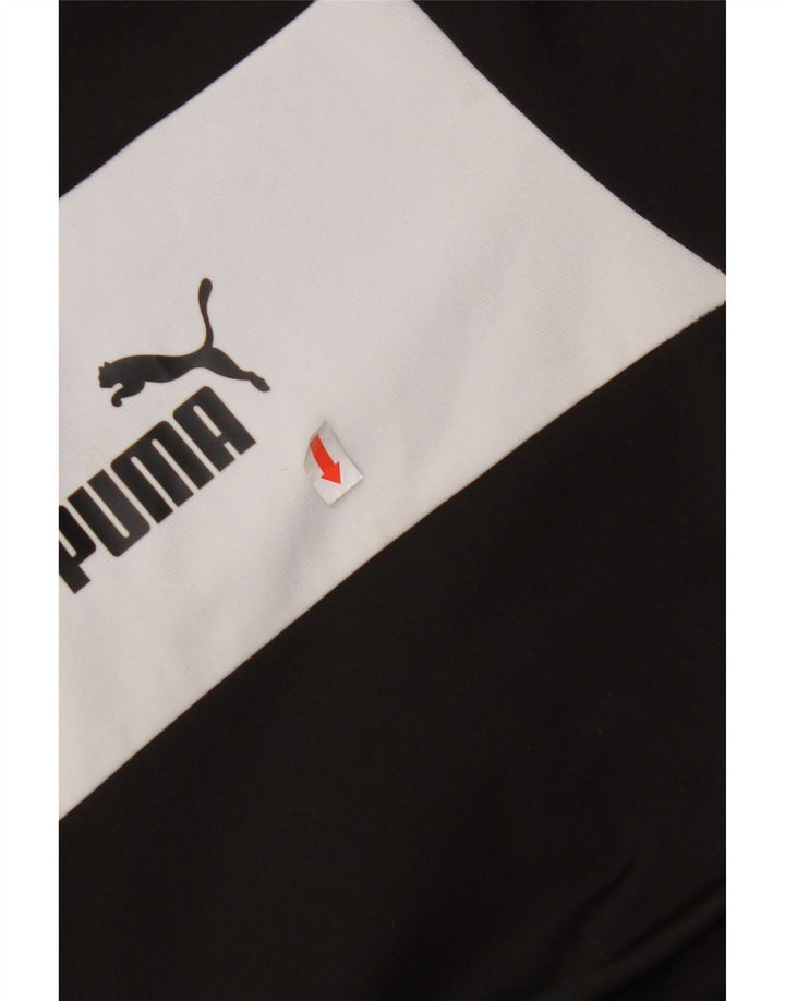 PUMA Mens Tracksuit Top Jacket XL Preto Colourblock Poliéster