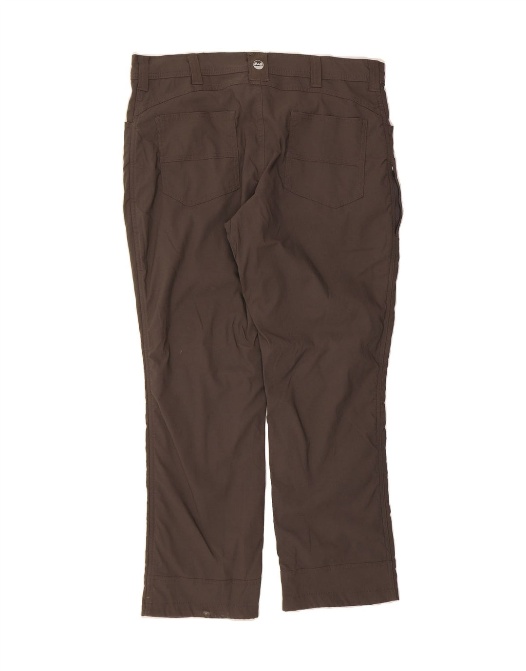 WRANGLER Womens Straight Casual Trousers W38 L30 Brown Nylon Vintage Wrangler and Second-Hand Wrangler from Messina Hembry 