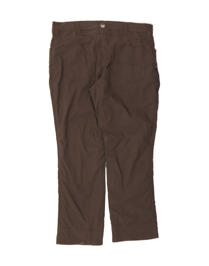 WRANGLER Womens Straight Casual Trousers W38 L30 Brown Nylon Vintage Wrangler and Second-Hand Wrangler from Messina Hembry 