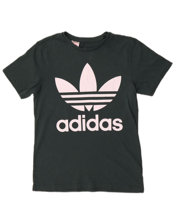Camiseta Adidas Meninos Graphic Top 13-14 Anos Algodão Verde