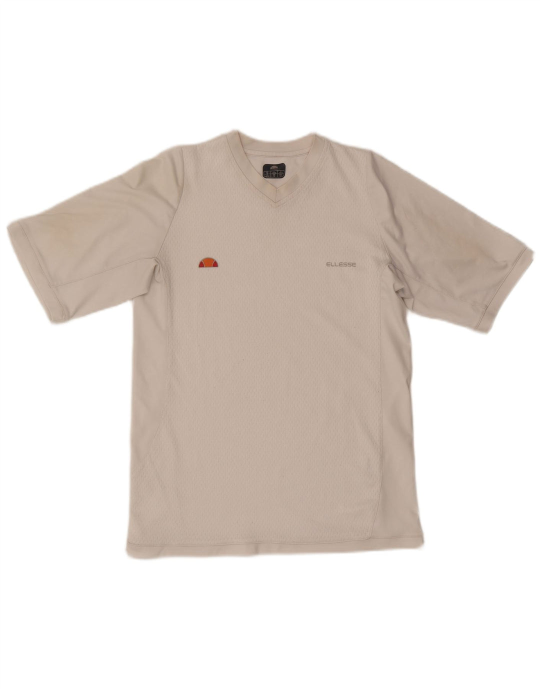 Ellesse Camiseta Masculina Top Médio Poliéster Branco