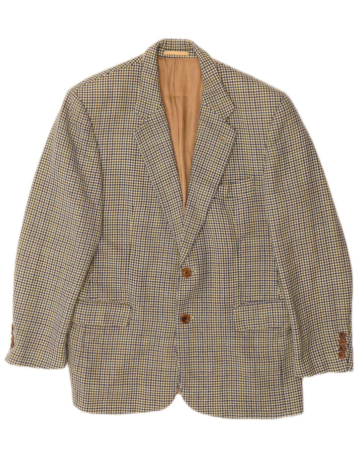 Jaqueta Blazer Masculina Hugo Boss com 2 Botões EU 52 XL Multicolorida Houndstooth
