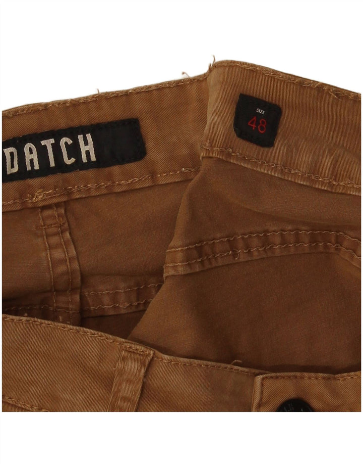 Calça casual slim masculina Datch IT 48 médio W32 L29 bege
