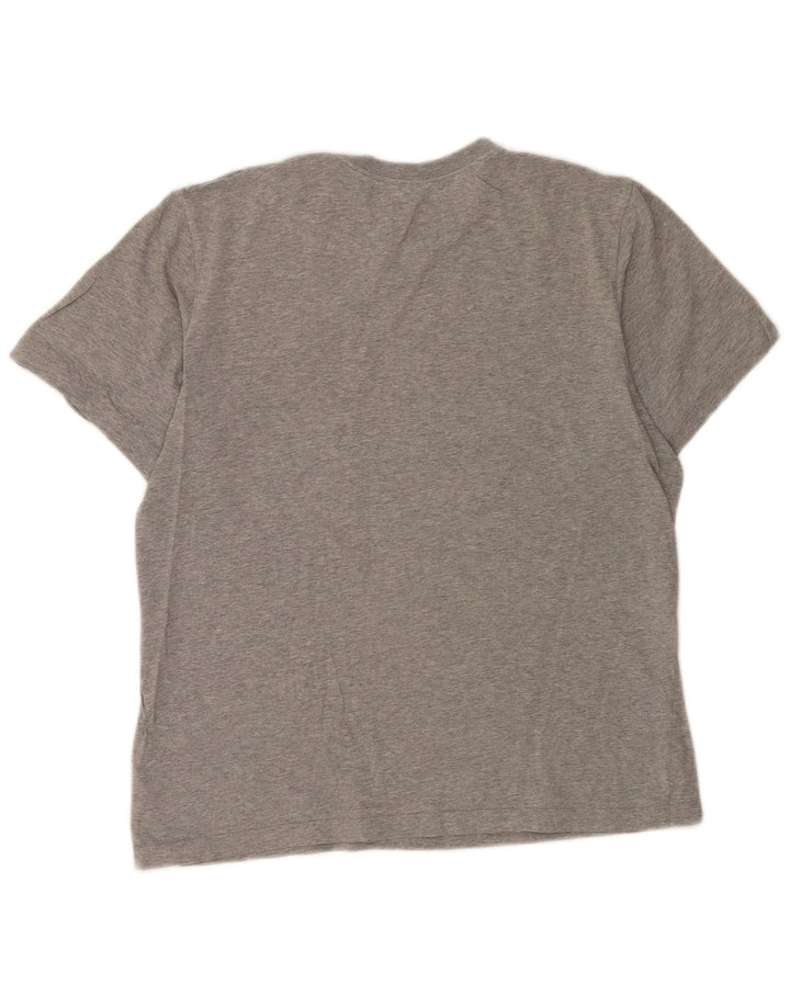 Camiseta masculina Nike Top cinza médio manchado de algodão