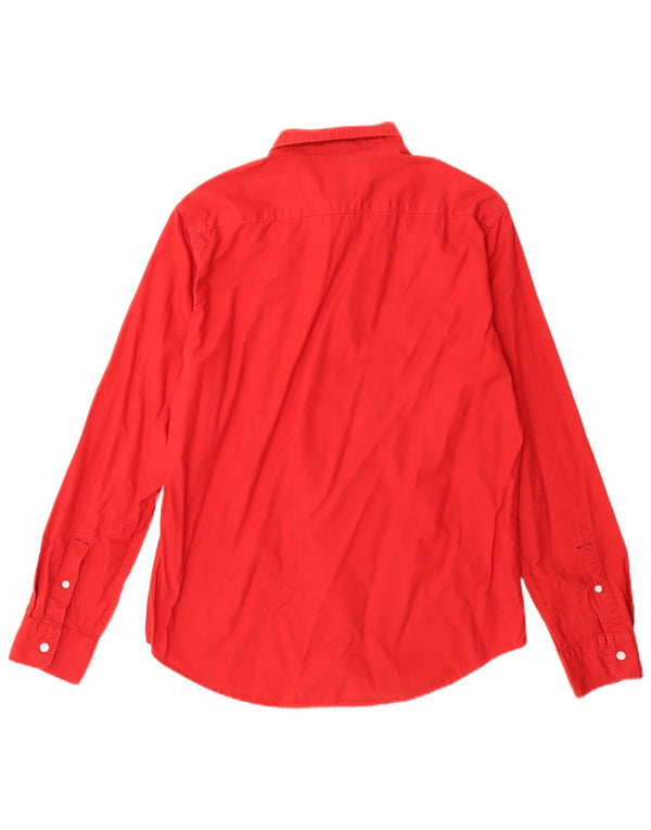 Camisa Levi's Masculina Slim Fit Grande Algodão Vermelho