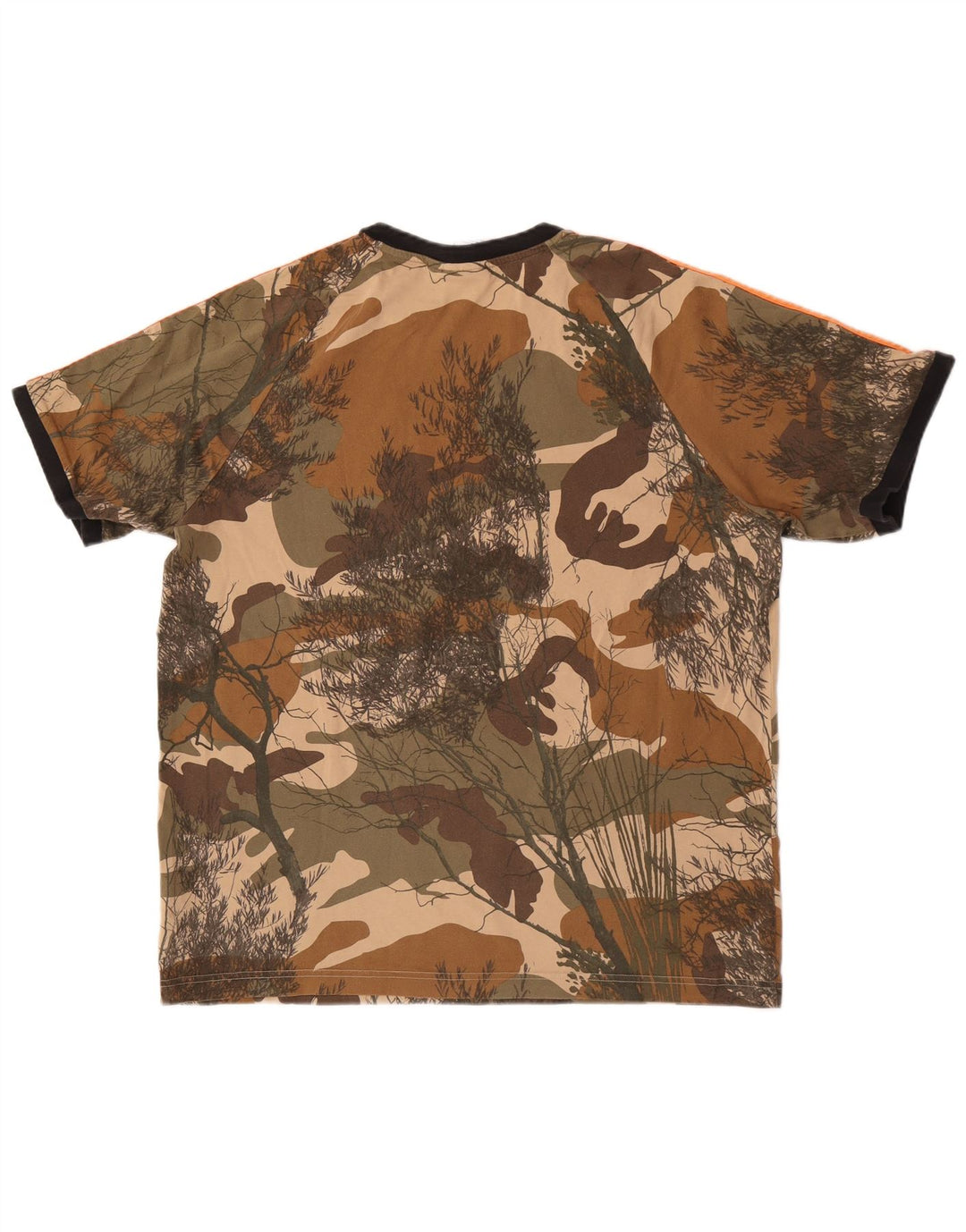 Camiseta masculina Adidas grande algodão camuflado multicolorido