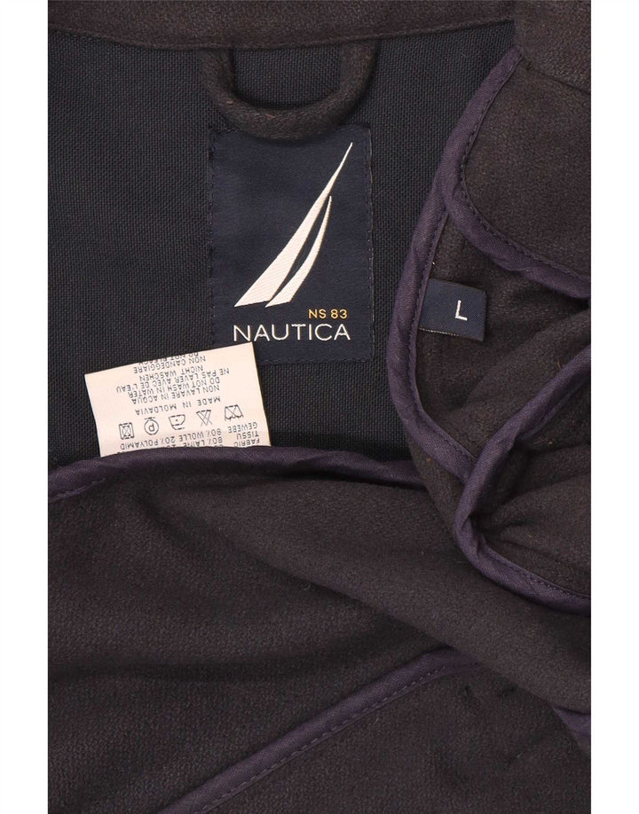 Casaco masculino Nautica Pea UK 40 grande azul marinho poliamida