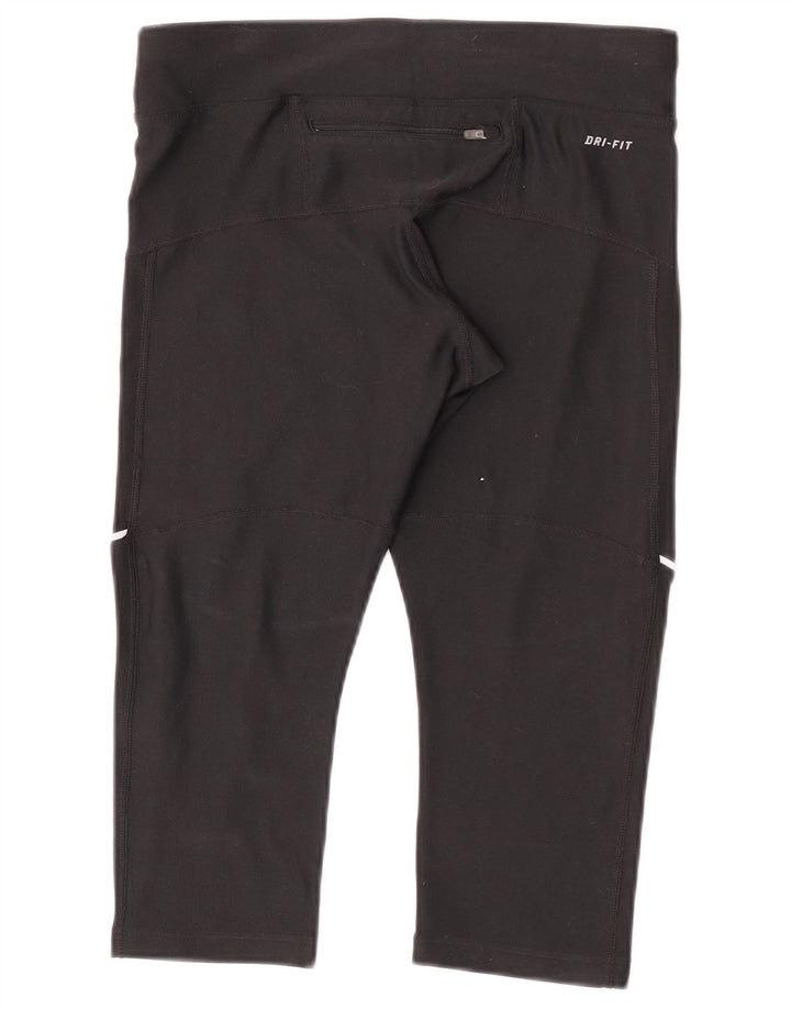 Leggings Nike Capri Femininas UK 8 Pequenas Poliéster Pretas