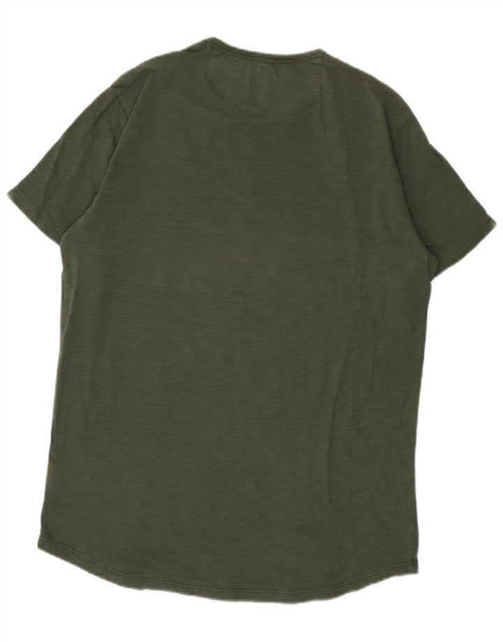 Camiseta masculina Sun68 grande algodão cáqui