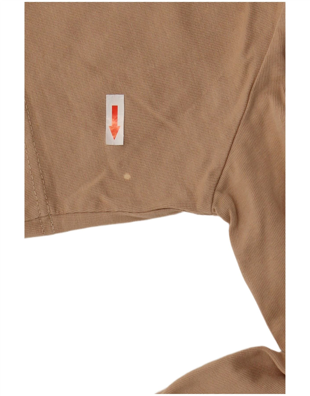 Camiseta Nike Feminina Crop Top UK 14 Médio Bege Algodão