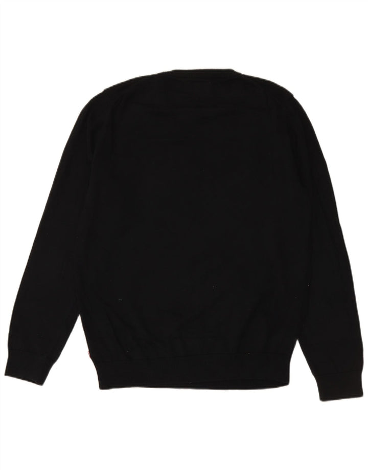 Suéter masculino LEVI'S com gola redonda e grande algodão preto
