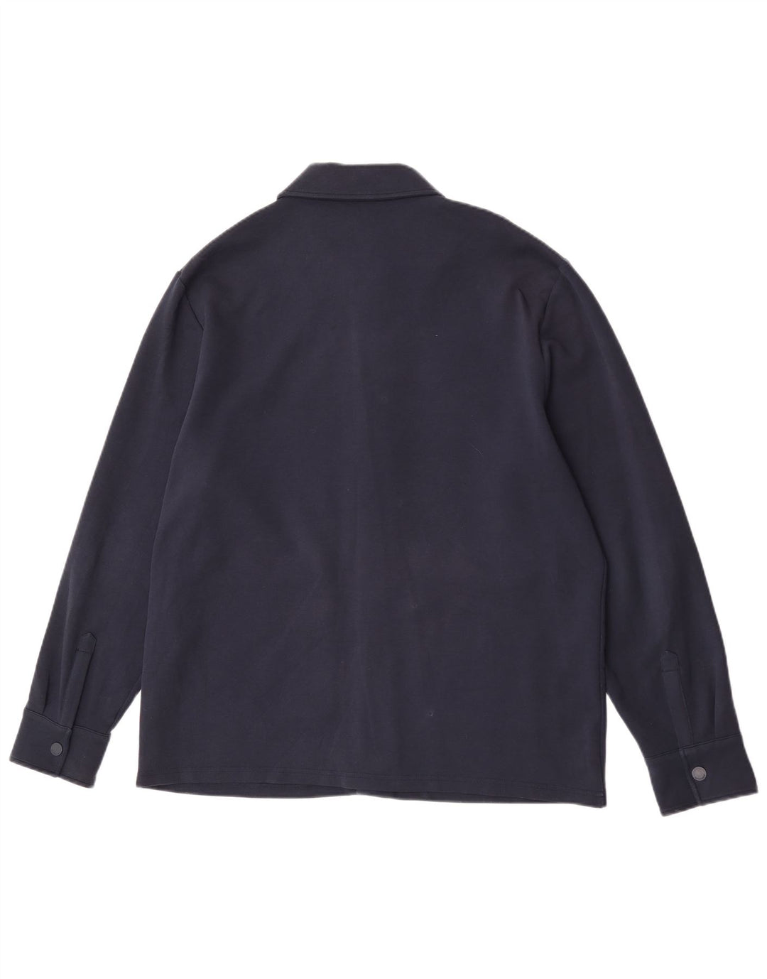 Jaqueta bomber masculina Marks & Spencer Autograph Reino Unido 40 grande algodão azul marinho