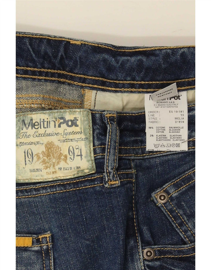 Meltin' Pot jeans reto feminino W34 L34 algodão azul