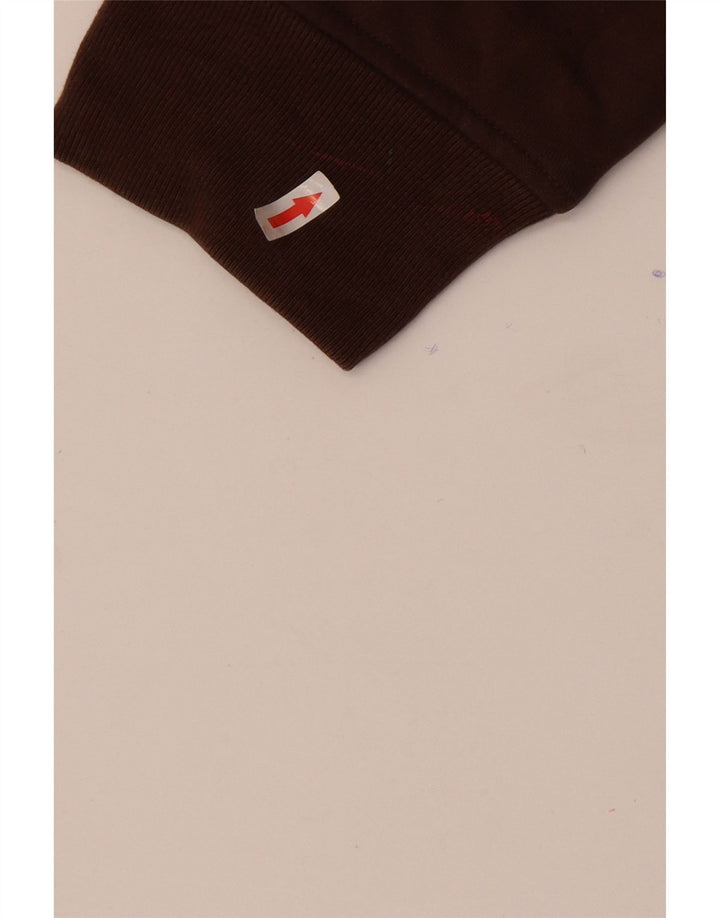Eddie Bauer moletom masculino com zíper e gola 2XL algodão marrom