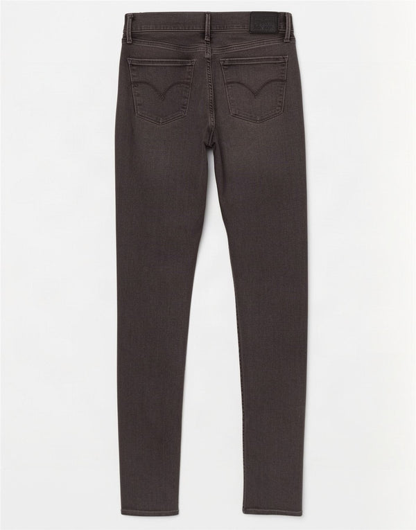 Jeans skinny feminino Levi's W28 L30 algodão cinza