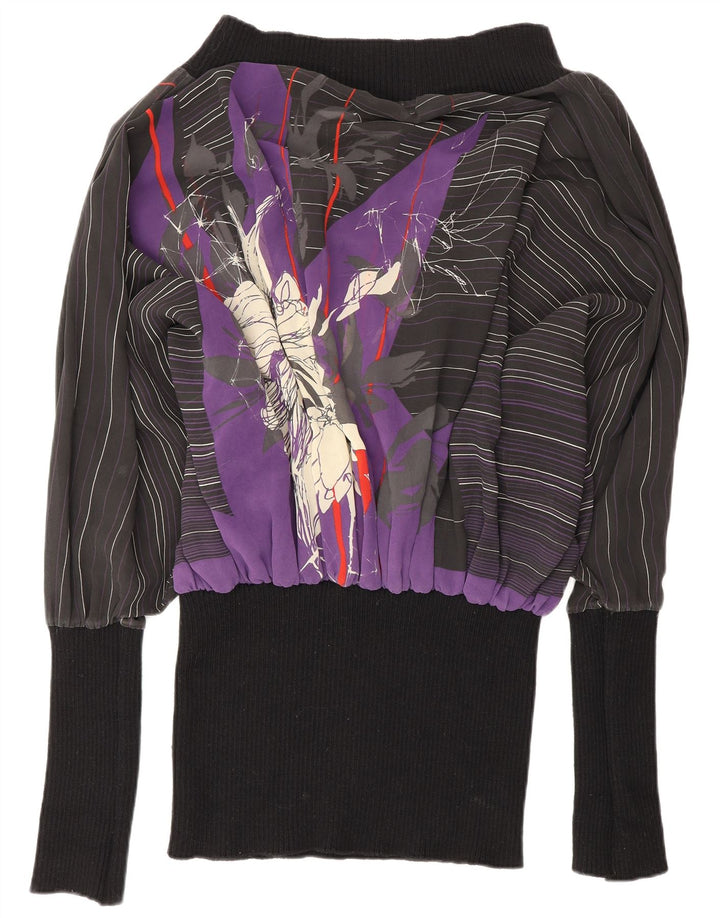 Vestido feminino diesel transparente com cintura baixa UK 14 médio multicolorido