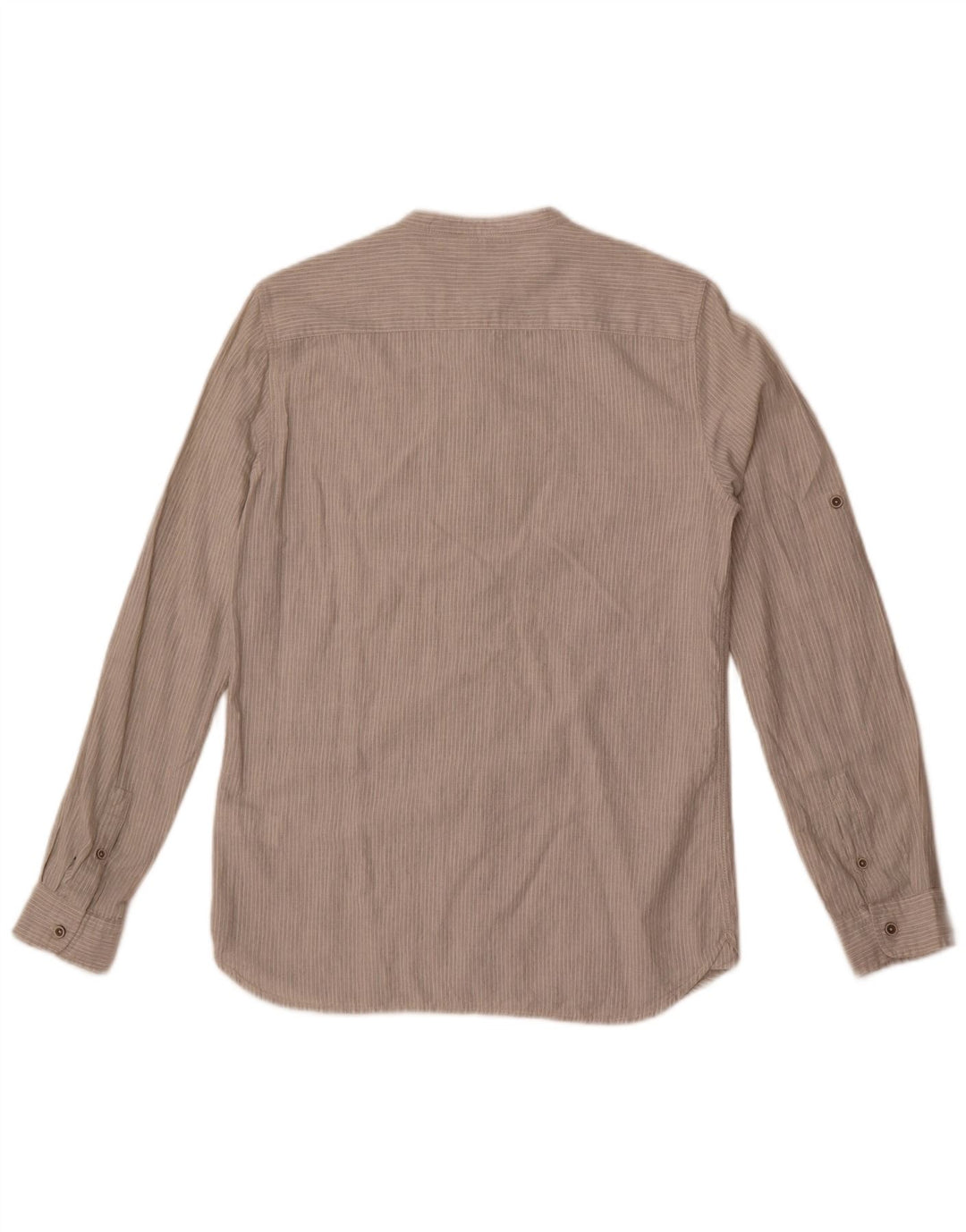 Camisa masculina Zara 13-14 anos algodão listrado cinza