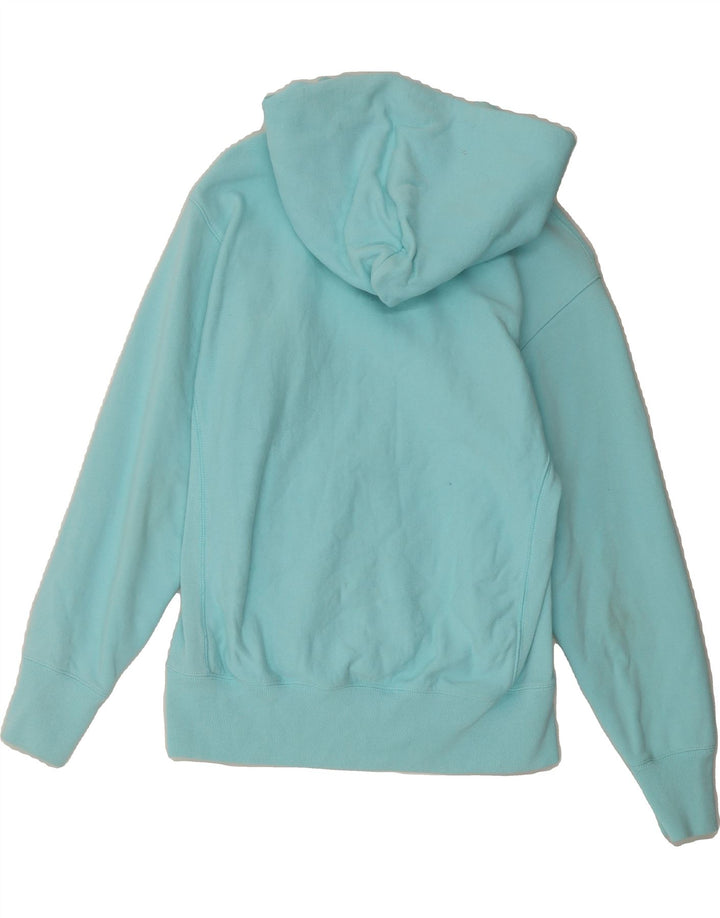 CHAMPION Womens Oversized Hoodie Jumper UK 6 XS Blue Cotton Vintage Champion and Second-Hand Champion from Messina Hembry 