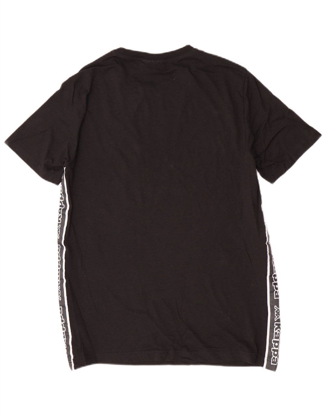Camiseta gráfica masculina Kappa Top médio preto colorblock algodão