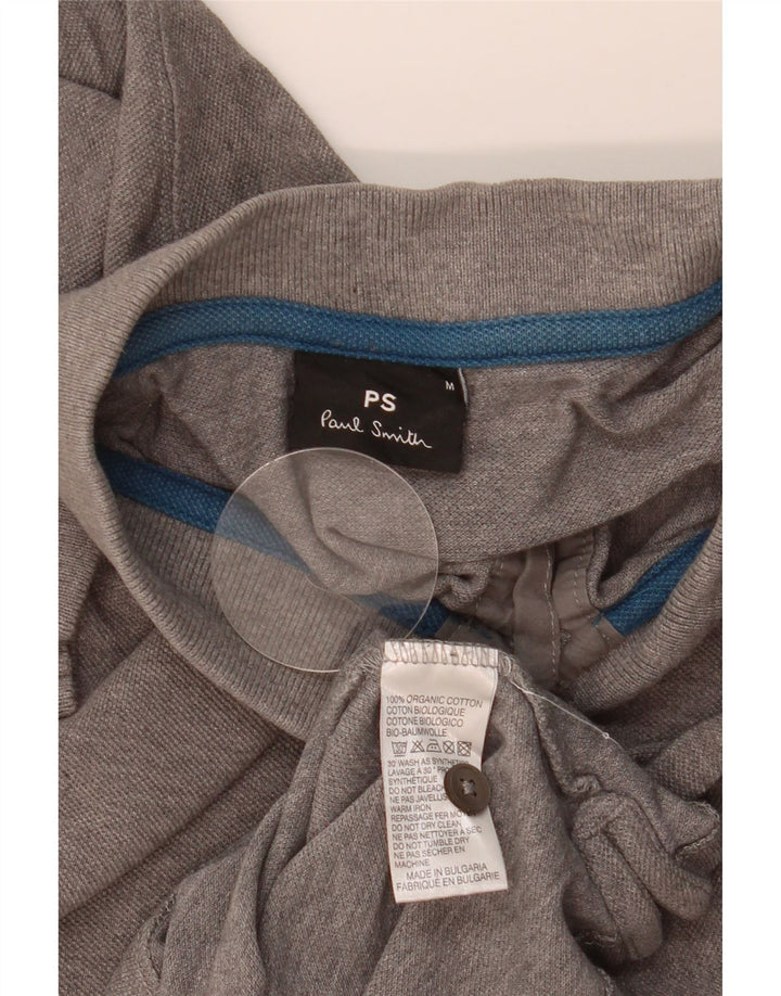 Camisa polo masculina PAUL SMITH algodão cinza médio