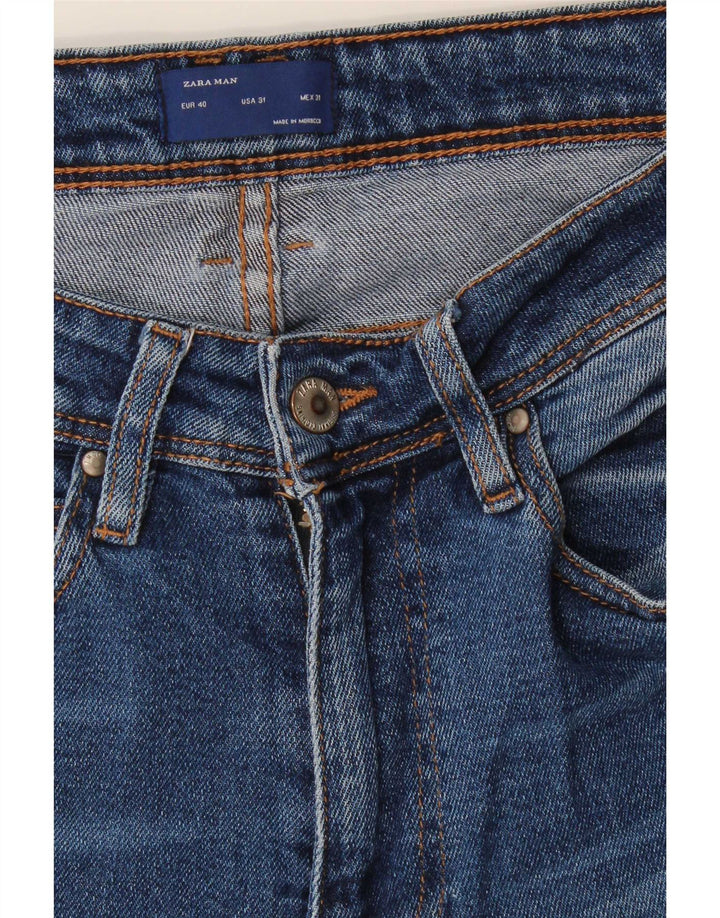 Zara Jeans Skinny Masculino EU 40 Médio W31 L30 Azul