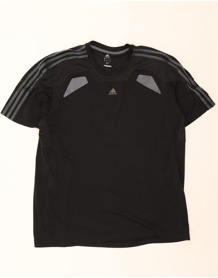 Adidas Masculino Climalite Camiseta Top XL Preto Colorblock Poliéster