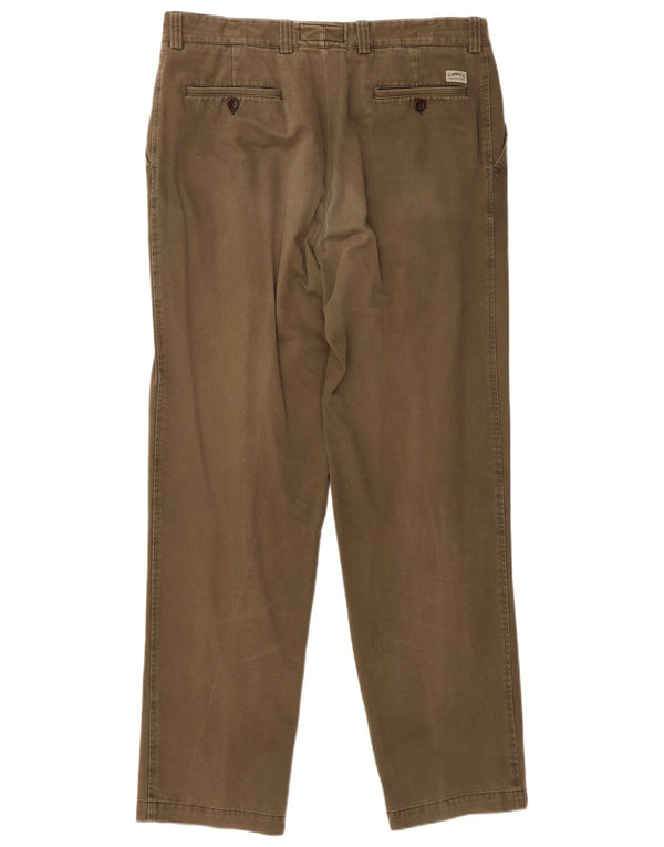 Calça Chino Masculina Camel Active Pegged IT 52 XL W36 L31 Algodão Cáqui