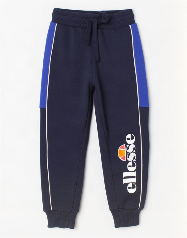 Ellesse Meninos Calças de treino Joggers 3-4 anos Azul marinho Colourblock