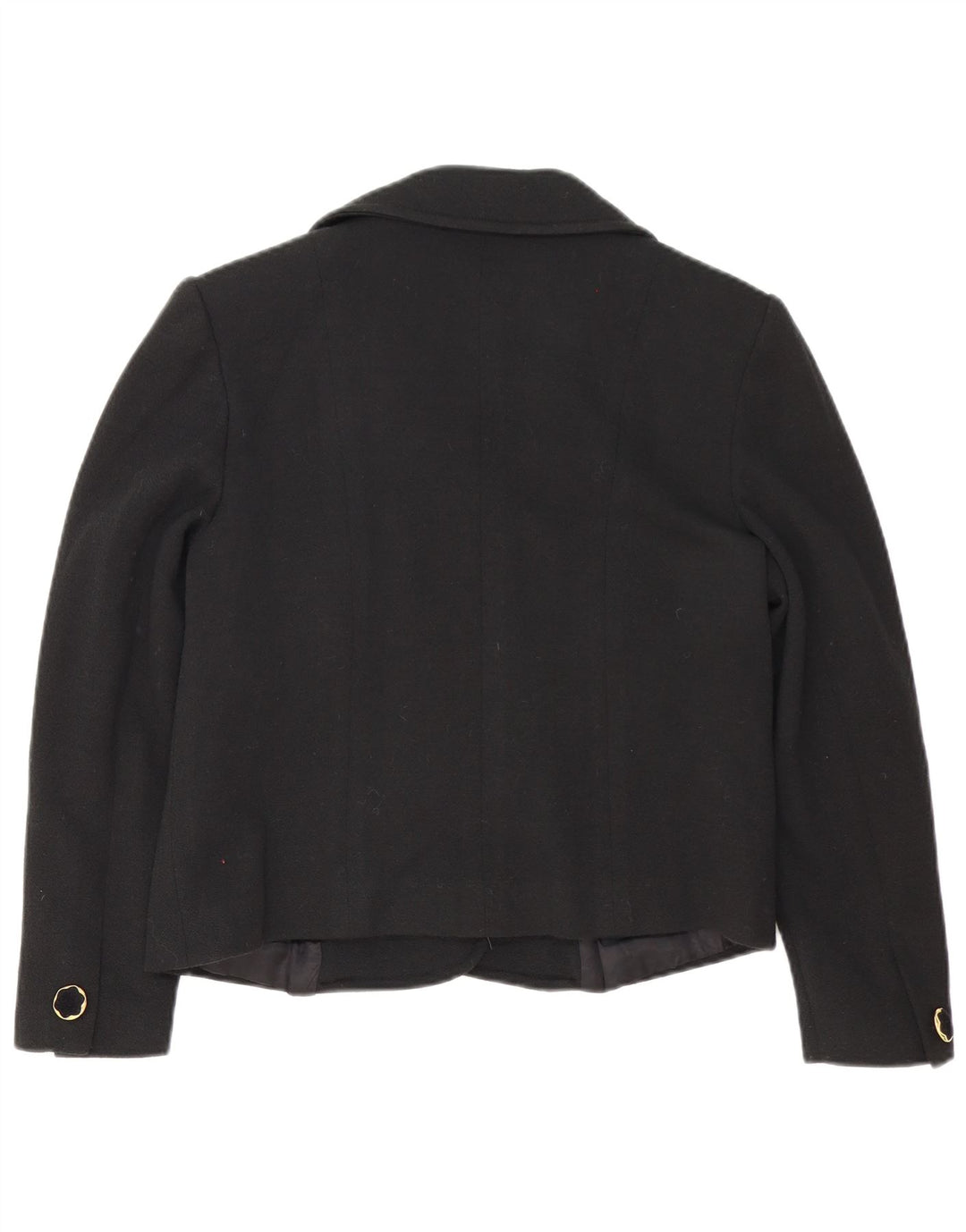 Jaqueta blazer feminina Pierre Cardin com 4 botões IT 46 grande lã preta