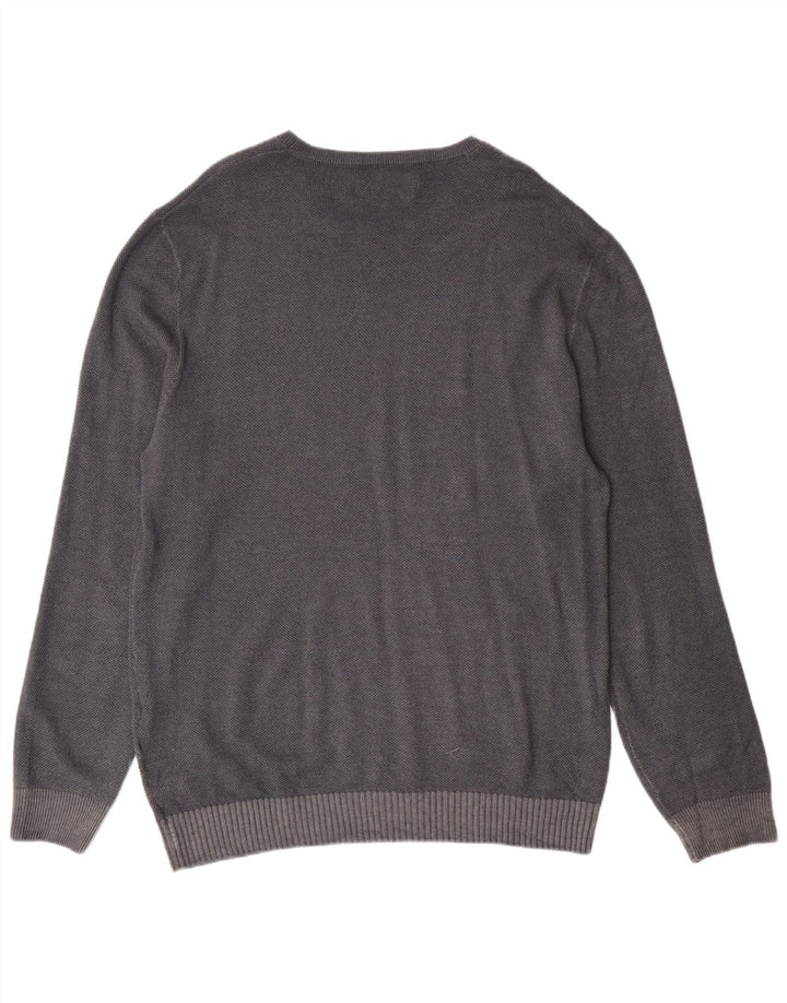 Suéter masculino REPLAY com gola redonda 2XL lã azul