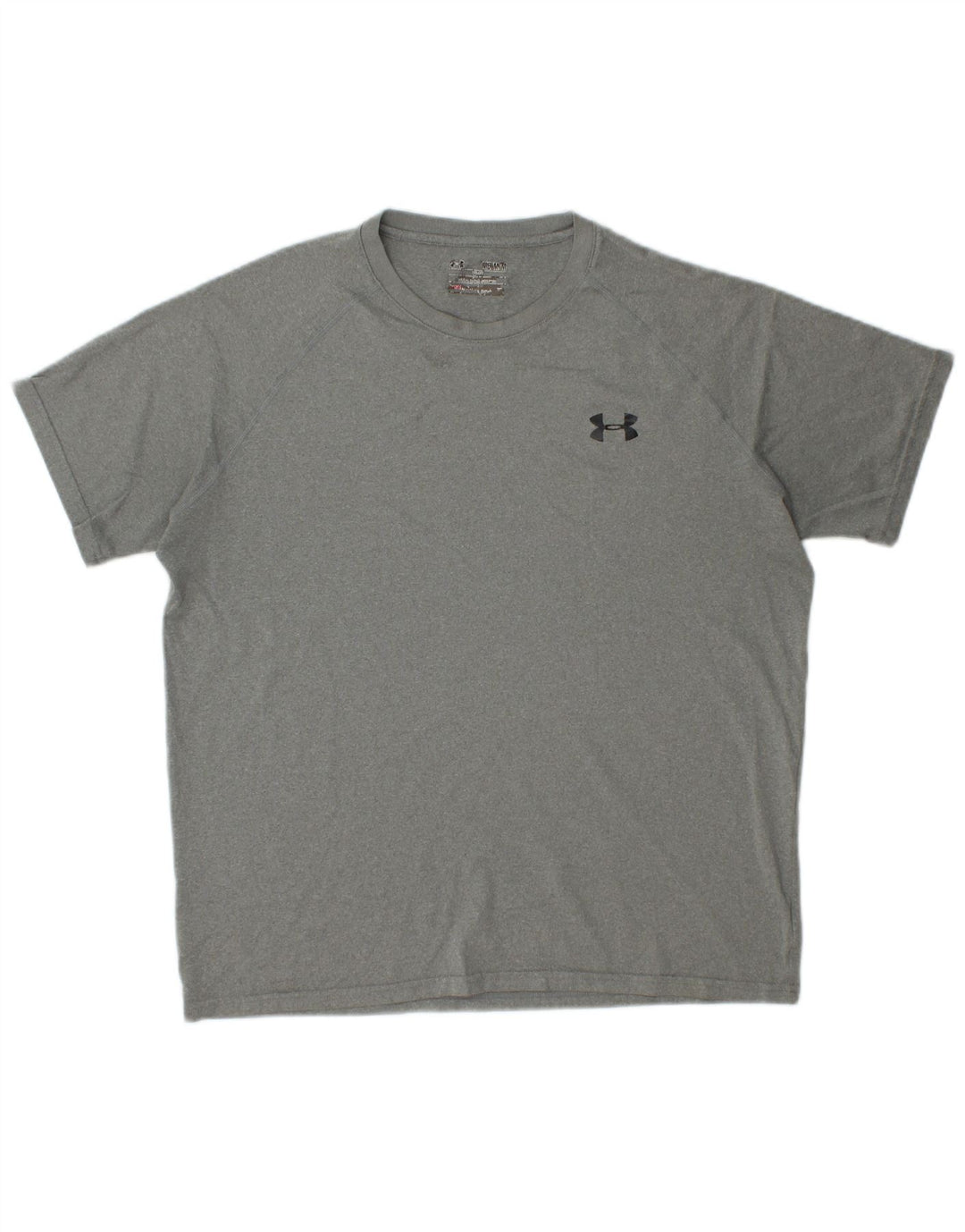 Camiseta masculina Under ARMOUR Heat Gear cinza médio