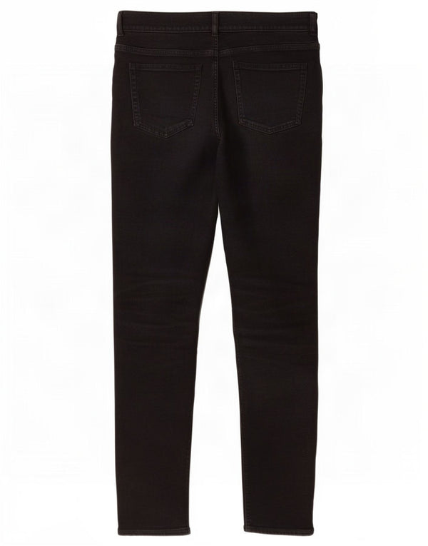 Cos Mens Mid Rise Slim Jeans W34 L34 Algodão Preto
