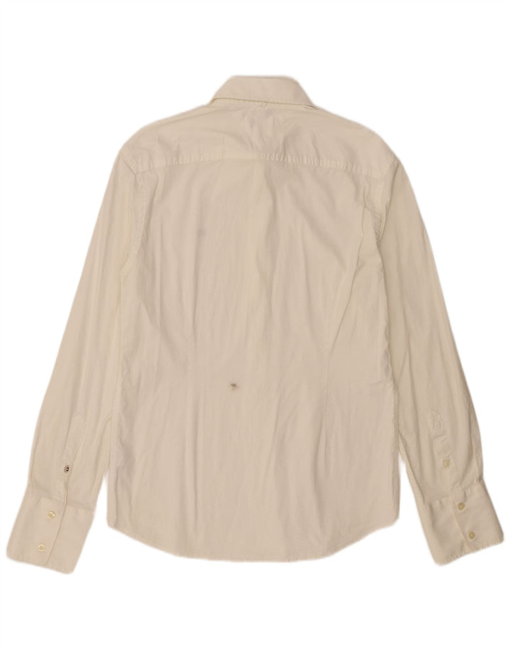 Camisa masculina Tommy Hilfiger Slim Fit grande algodão branco