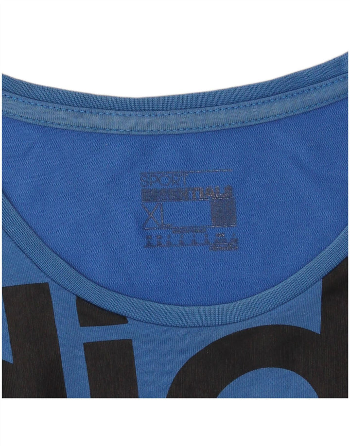 Camiseta Adidas Masculina Climalite Graphic Top XL Azul