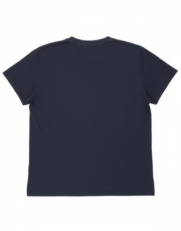 Camiseta feminina Tommy Hilfiger com estampa gráfica UK 18 XL algodão azul marinho