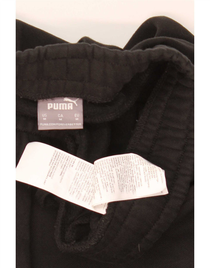 Calça de treino masculina Puma Joggers médio algodão preto