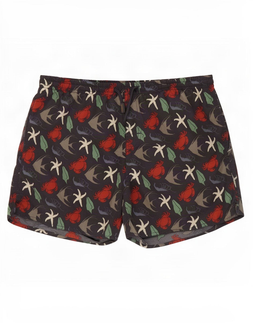 Shorts de natação masculino Scout com padrão abstrato médio azul marinho poliamida