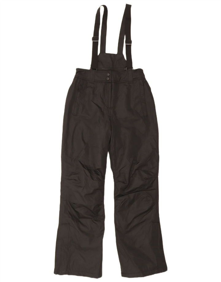 Calça de esqui feminina Mountain Warehouse Dungarees UK 8 pequena preta