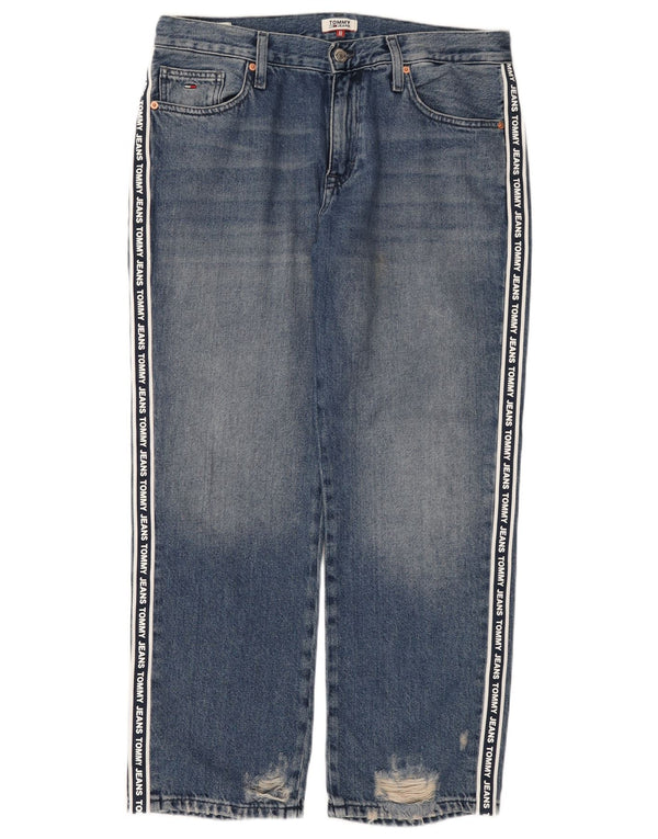 Tommy Hilfiger Womens Graphic Straight Jeans W31 L28 Blue Cotton