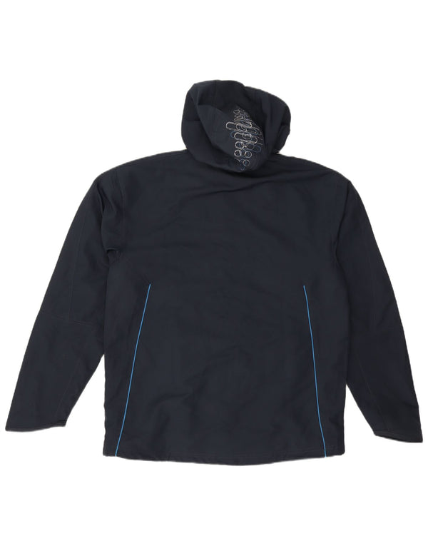 Adidas Mens Clima Proof Rain Jacket UK 38/40 Médio Azul Marinho Poliéster