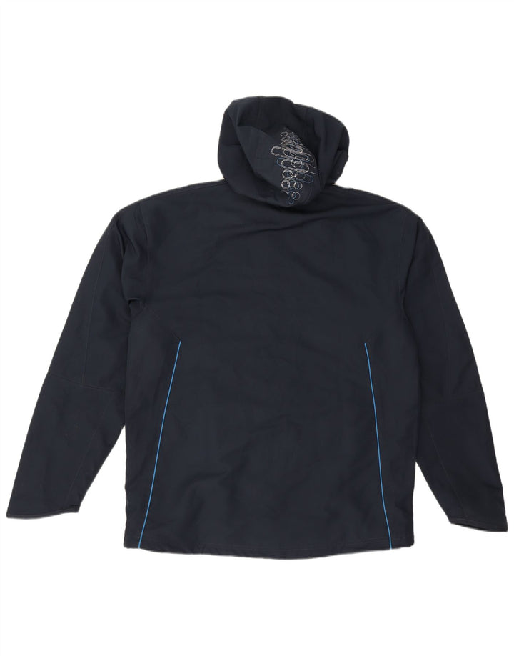 Adidas Mens Clima Proof Rain Jacket UK 38/40 Médio Azul Marinho Poliéster
