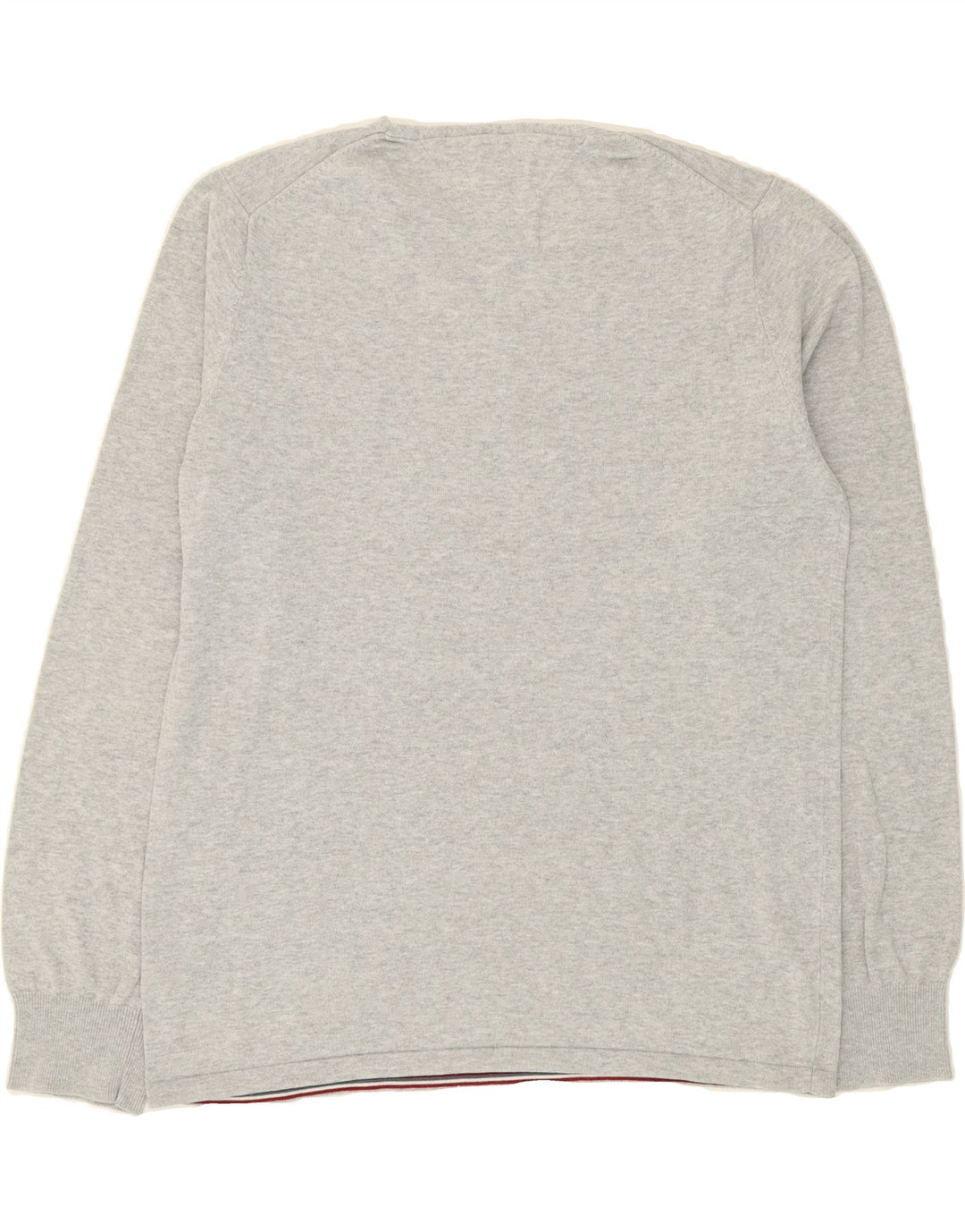 TOMMY HILFIGER Womens V-Neck Jumper Sweater UK 20 2XL Grey Cotton Vintage Tommy Hilfiger and Second-Hand Tommy Hilfiger from Messina Hembry 