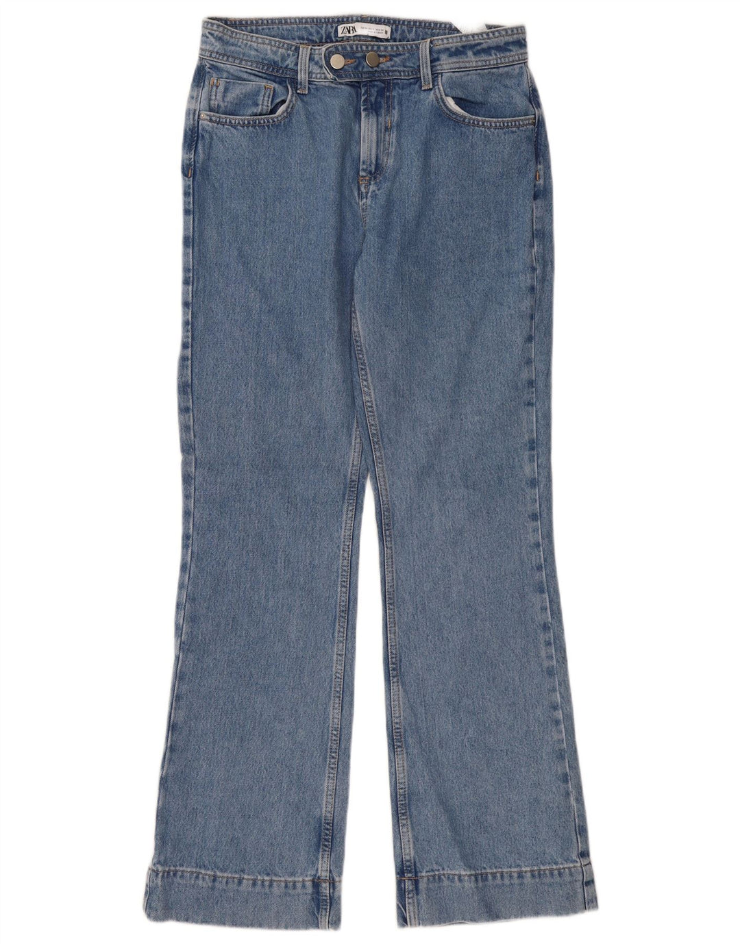 Zara Jeans Bootcut Feminino EU 38 Pequeno W28 L32 Azul
