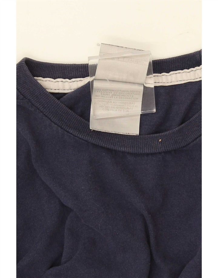 Camiseta masculina Nike Top médio algodão azul marinho