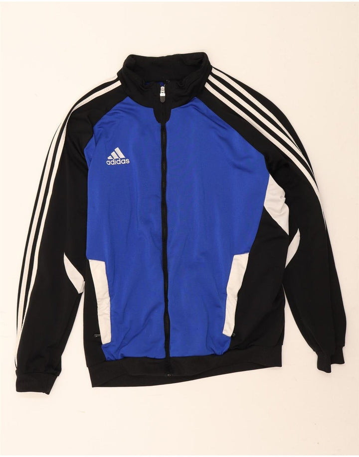 Adidas Mens Tracksuit Top Jacket UK 44/46 Grande Azul Colorblock Poliéster