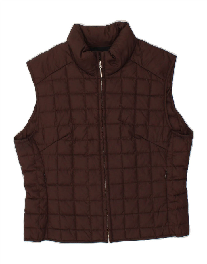 BEST COMPANY Womens Crop Quilted Gilet IT 42 Medium Brown Nylon Vintage Best Company and Second-Hand Best Company from Messina Hembry 